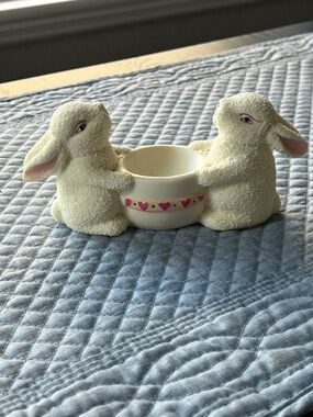 Vintage Bisque Porcelain Easter Bunny Figurine